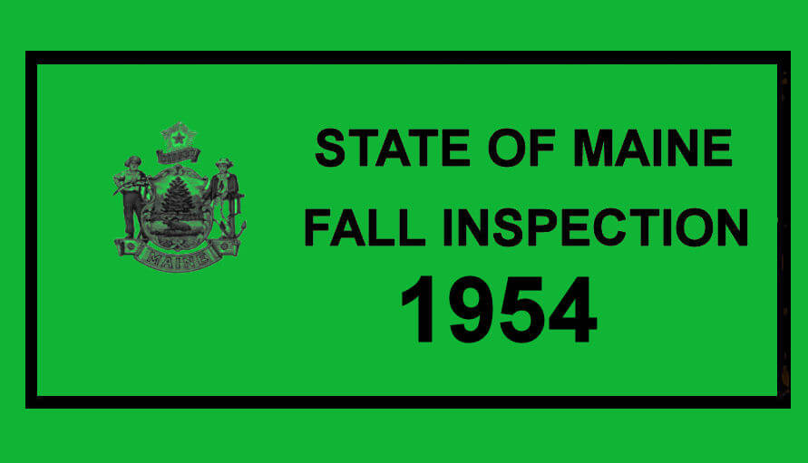 (image for) 1954 Maine FALL Inspection Sticker